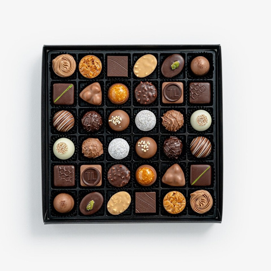 pralinen- und trüffelauswahl mit alkohol – 36 exquisite milchvarianten