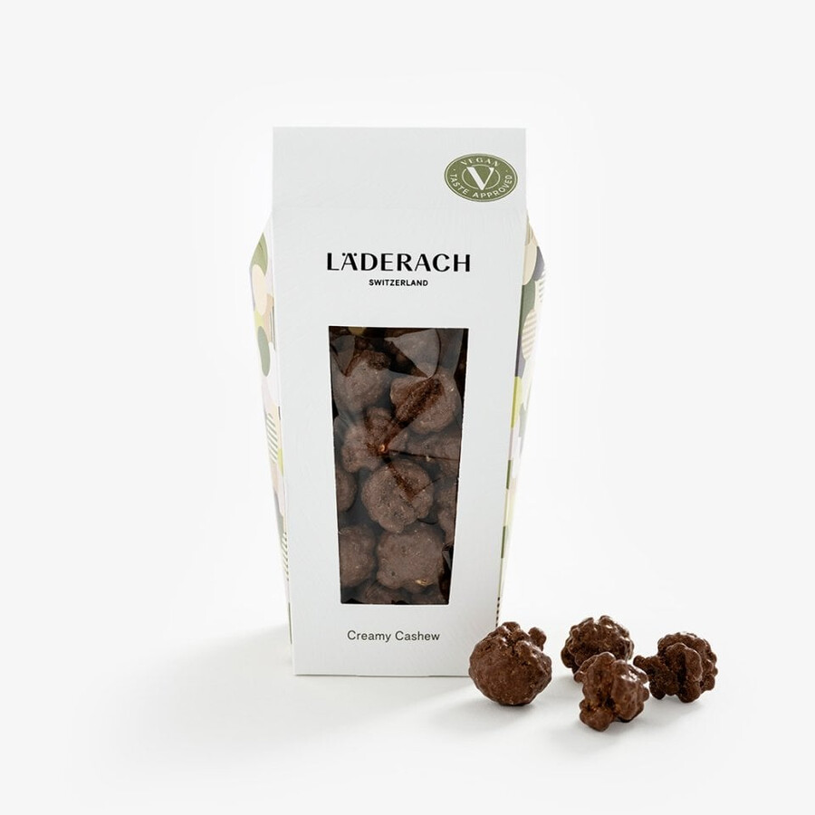 veganes popcorn creamy cashew knuspriger karamellisierter genuss mit einem reichhaltigen schokoladenüberzug