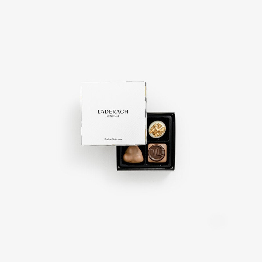 pralinenauswahl 4er-packung exquisite auswahl an honig-nougat