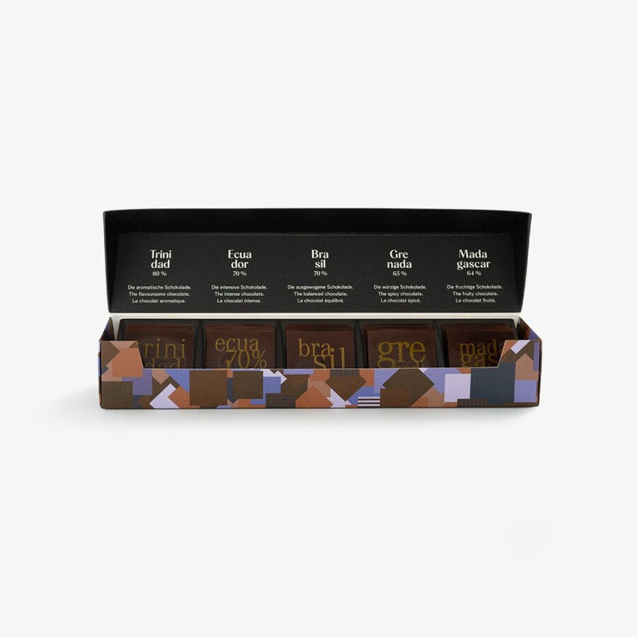 carrés single origin 5 x 6 stück pro packung
