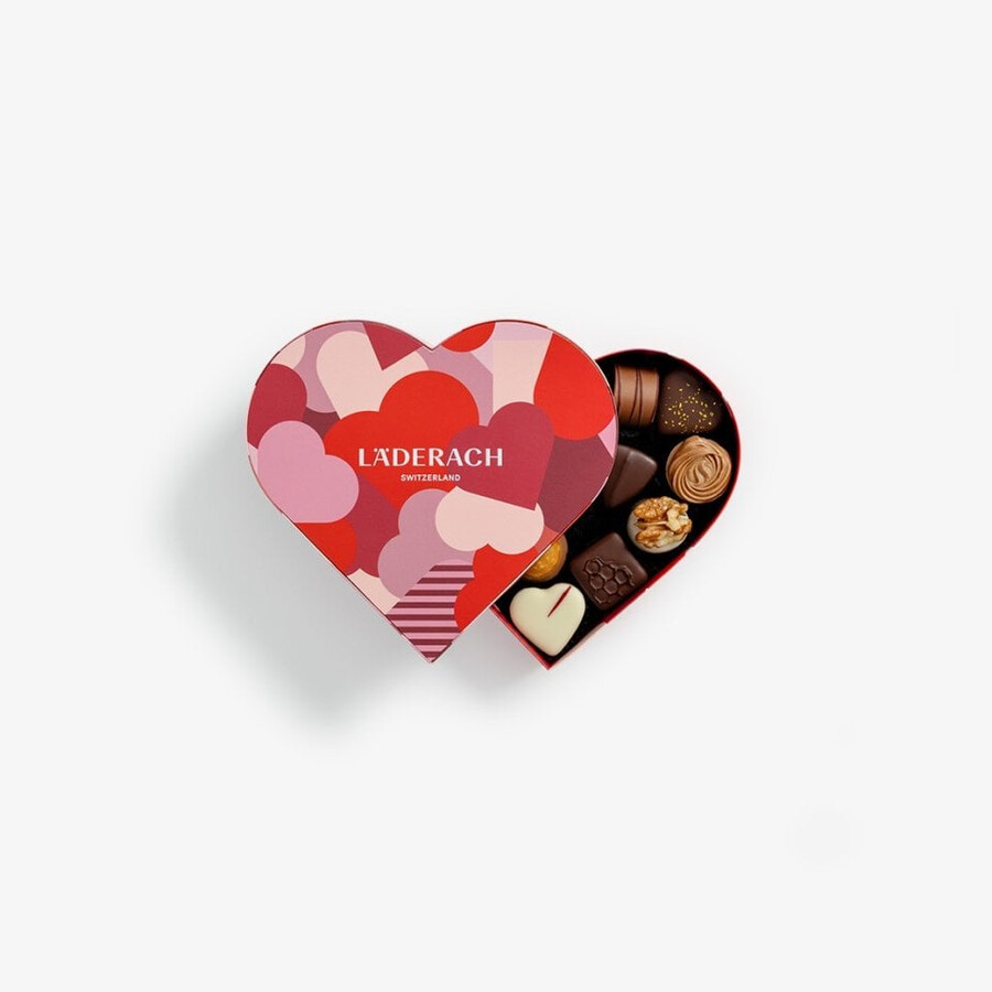 pralinenauswahl 15 stück herzbox - eine romantische auswahl feinster pralinen zum valentinstag
